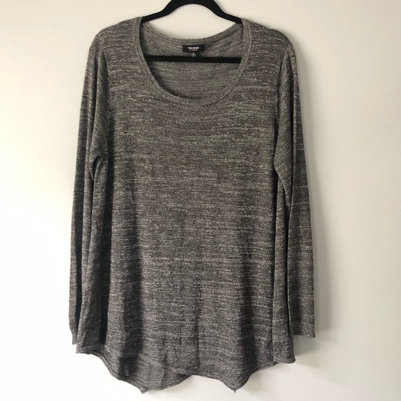 Premise Sweaters - PREMISE STUDIO Silver Gray Long Sleeve Top